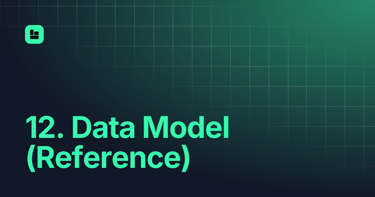 12. Data Model (Reference) | Whitepaper | Baltex Docs